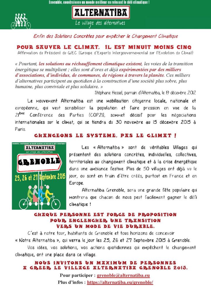 Présentation Alternatiba